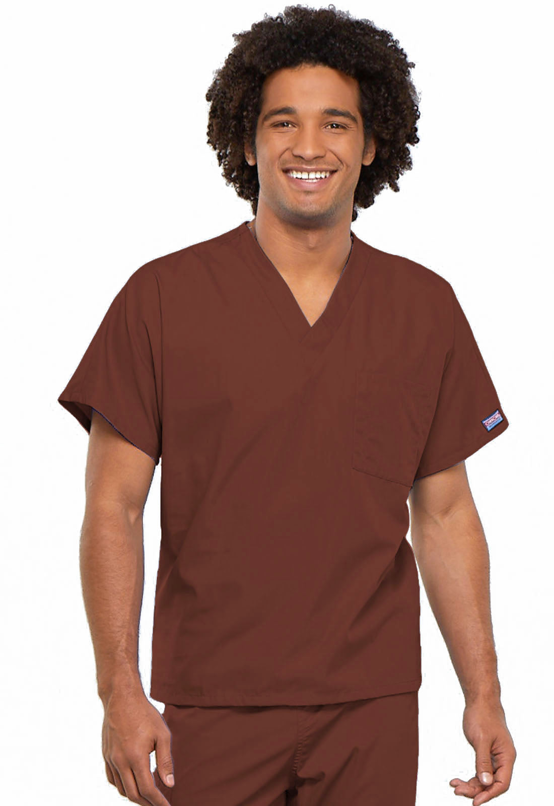 Unisex Unisex V-Neck Tunic - Chocolate